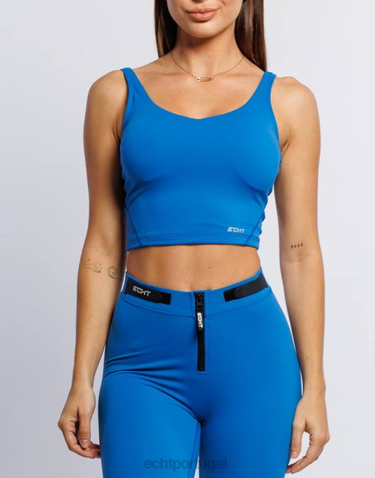 ECHT forma regata horizonte azul roupas mulheres P22N504