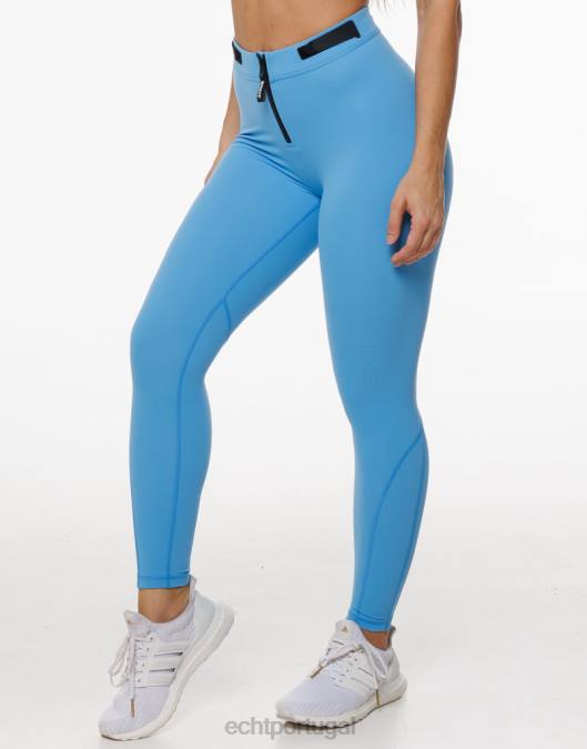 ECHT formar leggings scrunch azul Azul roupas mulheres P22N488