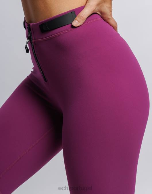 ECHT formar leggings scrunch roxo impressionante roupas mulheres P22N492