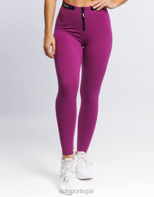 ECHT formar leggings scrunch roxo impressionante roupas mulheres P22N492