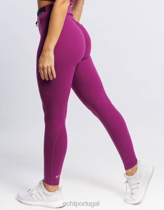 ECHT formar leggings scrunch roxo impressionante roupas mulheres P22N492