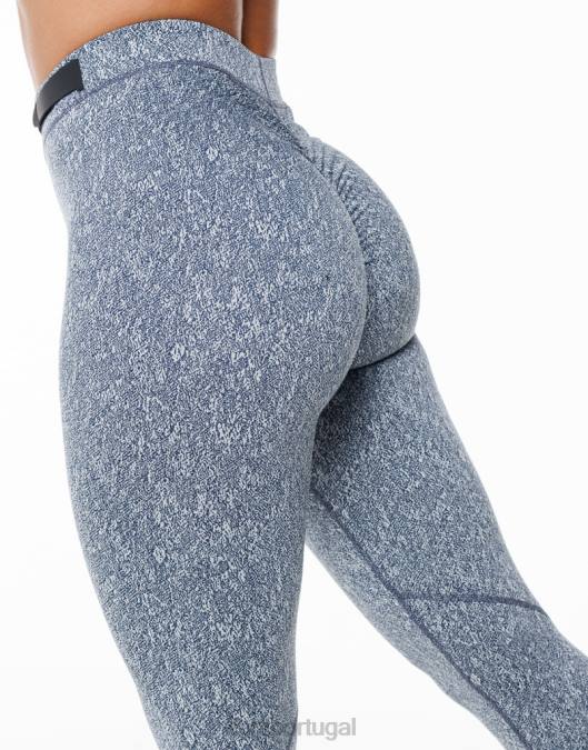 ECHT hana legging azul roupas mulheres P22N299