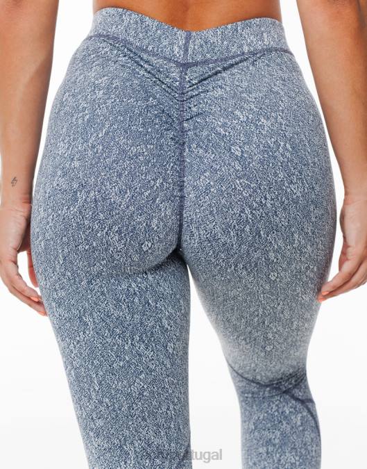 ECHT hana legging azul roupas mulheres P22N299