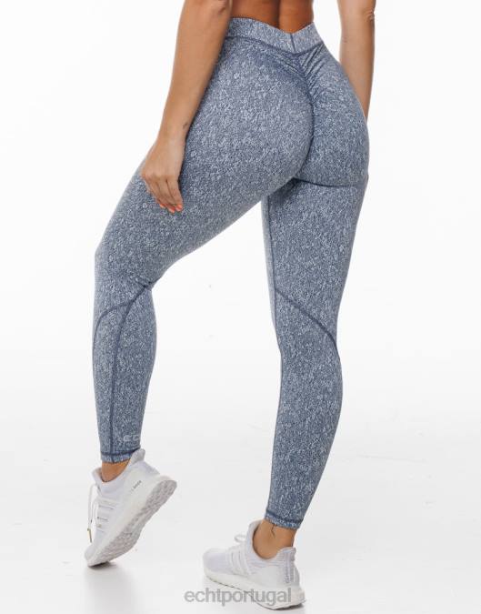 ECHT hana legging azul roupas mulheres P22N299