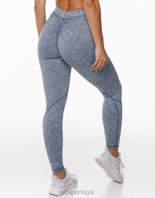 ECHT hana legging azul roupas mulheres P22N299