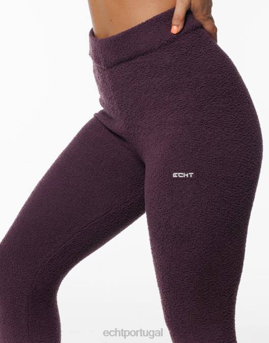 ECHT joggers de jogo ameixa roupas mulheres P22N322