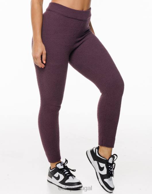 ECHT joggers de jogo ameixa roupas mulheres P22N322