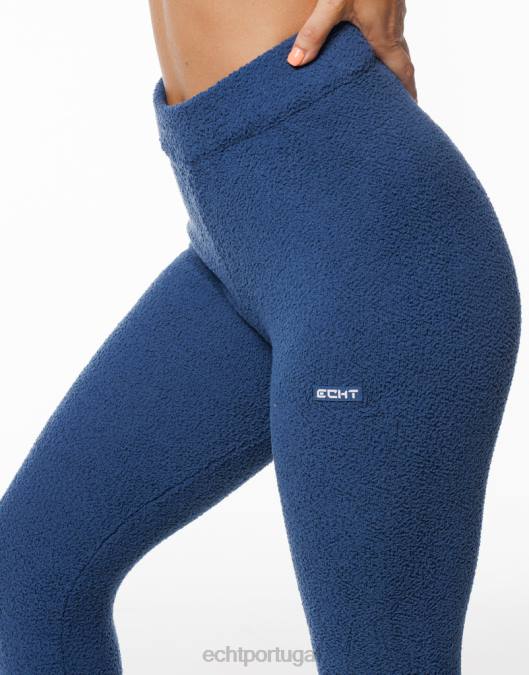 ECHT joggers de jogo azul denim roupas mulheres P22N321