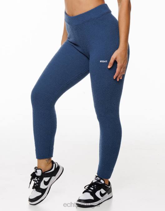 ECHT joggers de jogo azul denim roupas mulheres P22N321