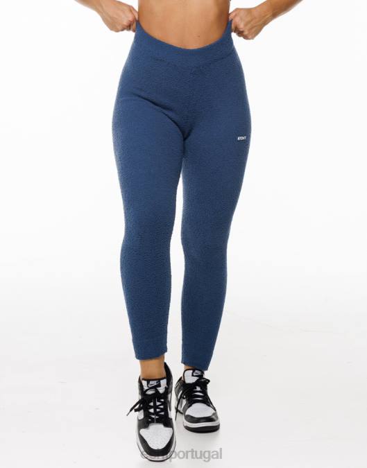 ECHT joggers de jogo azul denim roupas mulheres P22N321