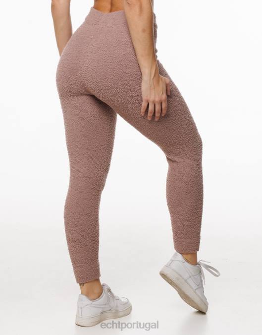 ECHT joggers de jogo marrom acinzentado roupas mulheres P22N317