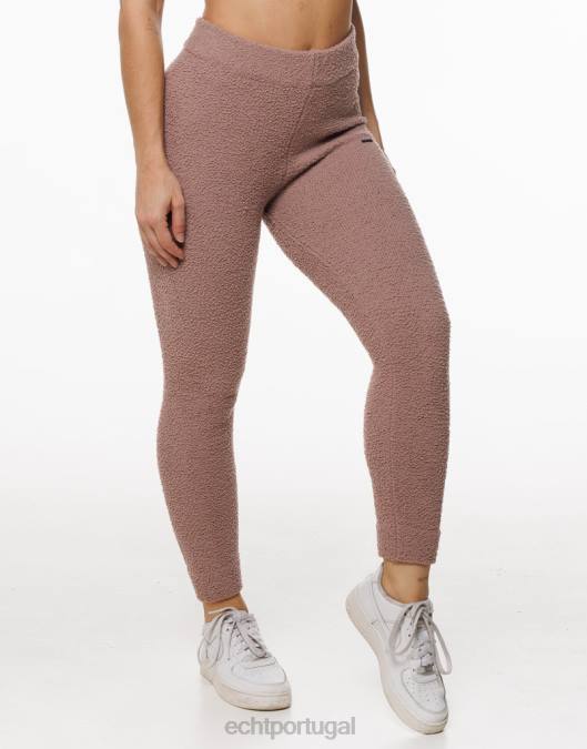 ECHT joggers de jogo marrom acinzentado roupas mulheres P22N317