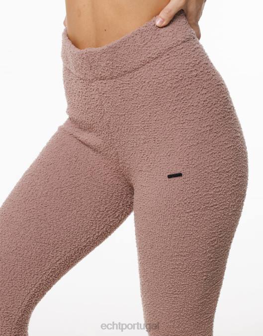 ECHT joggers de jogo marrom acinzentado roupas mulheres P22N317