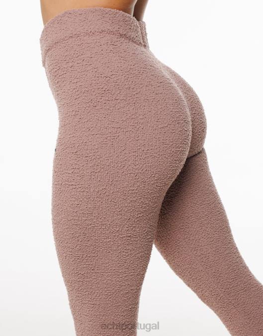 ECHT joggers de jogo marrom acinzentado roupas mulheres P22N317