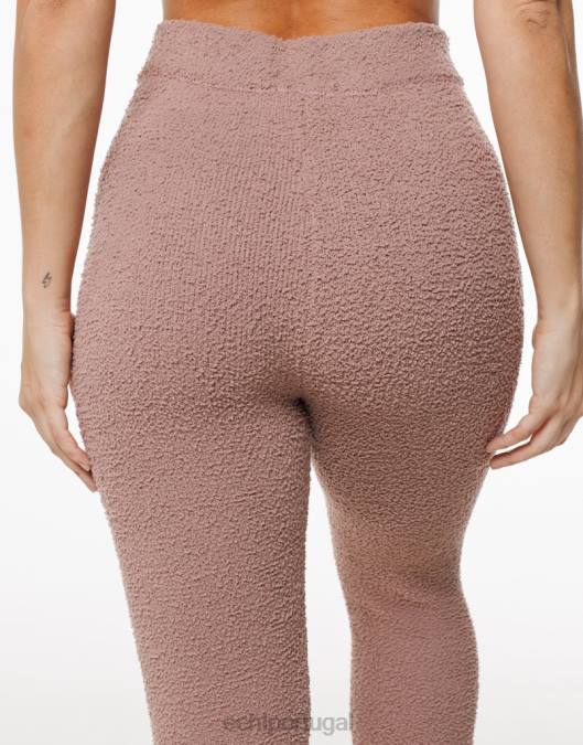 ECHT joggers de jogo marrom acinzentado roupas mulheres P22N317