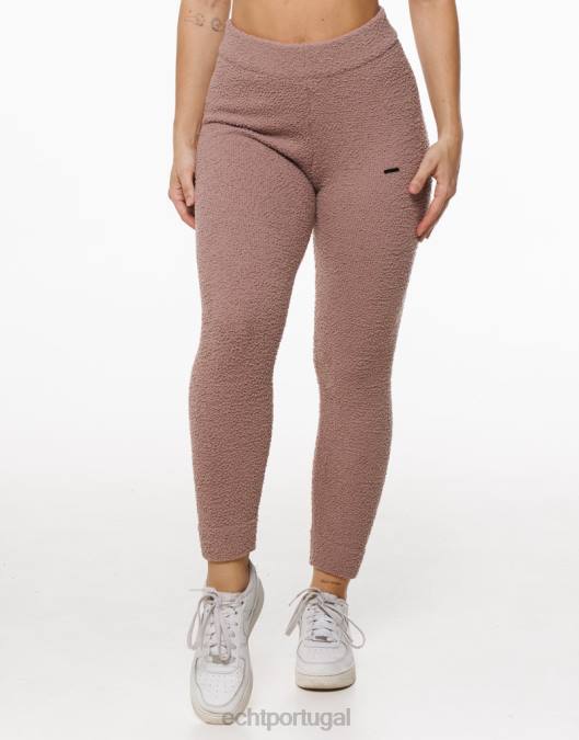 ECHT joggers de jogo marrom acinzentado roupas mulheres P22N317