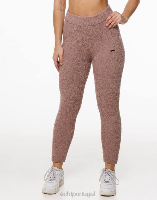 ECHT joggers de jogo marrom acinzentado roupas mulheres P22N317