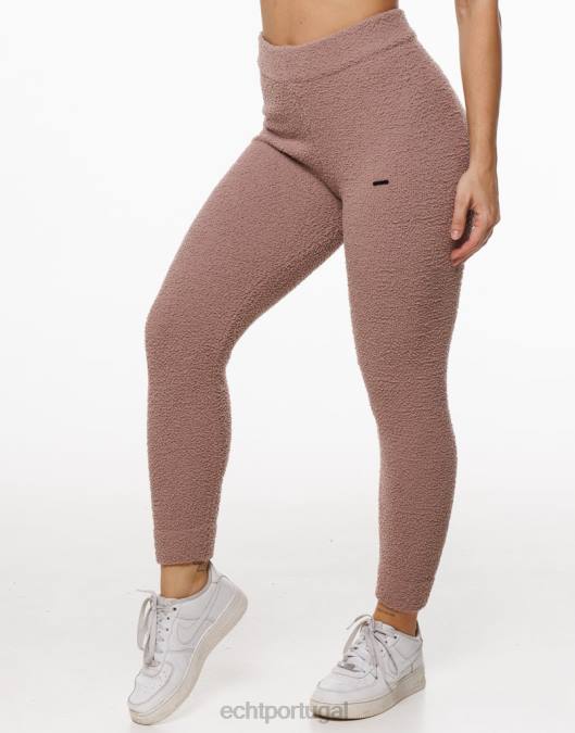 ECHT joggers de jogo marrom acinzentado roupas mulheres P22N317