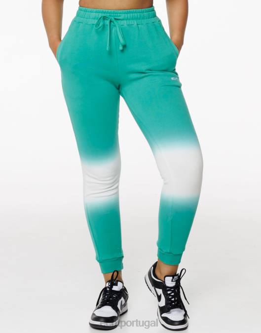 ECHT joggers tie-dye verde roupas mulheres P22N440