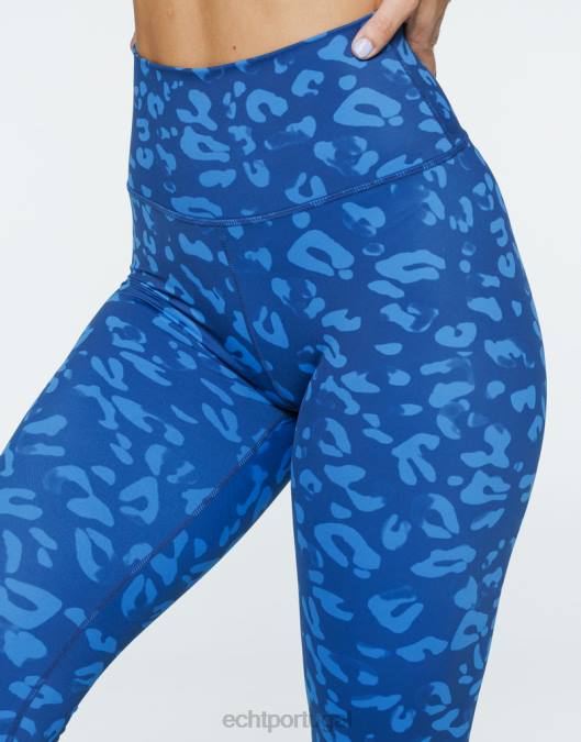 ECHT legging avant scrunch azul roupas mulheres P22N380