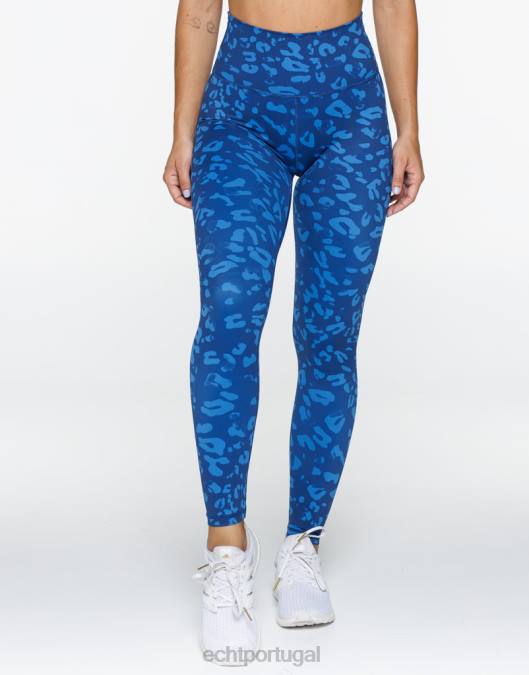 ECHT legging avant scrunch azul roupas mulheres P22N380