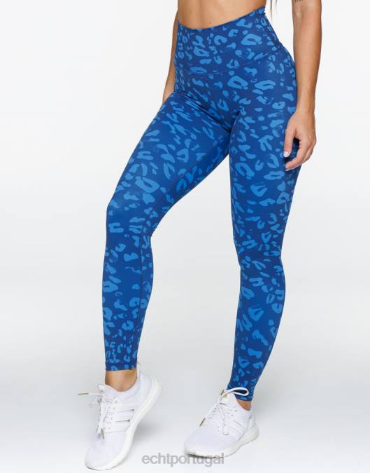 ECHT legging avant scrunch azul roupas mulheres P22N380