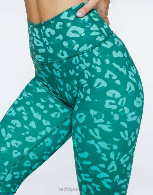 ECHT legging avant scrunch verde esmeralda roupas mulheres P22N381