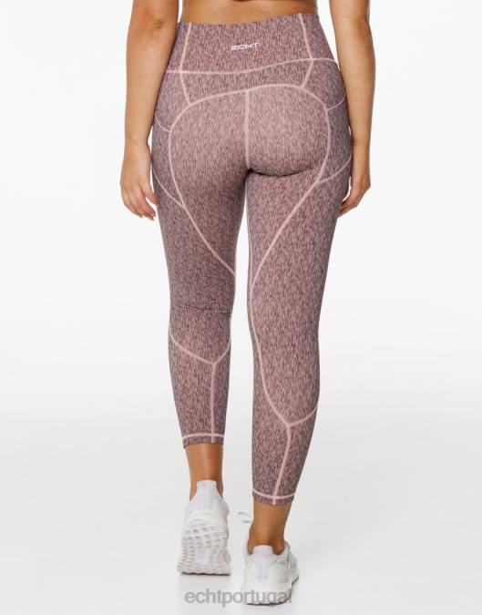 ECHT legging com elevação forçada pêssego roupas mulheres P22N409