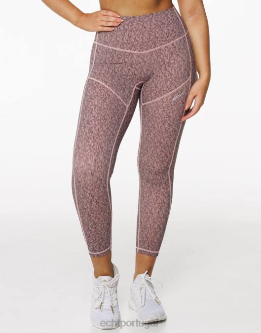 ECHT legging com elevação forçada pêssego roupas mulheres P22N409