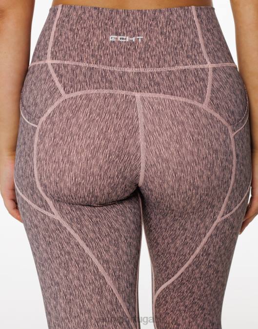 ECHT legging com elevação forçada pêssego roupas mulheres P22N409