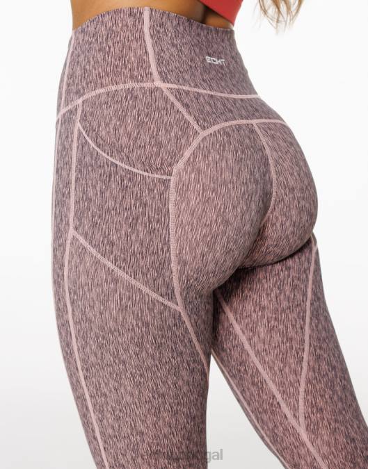 ECHT legging com elevação forçada pêssego roupas mulheres P22N409