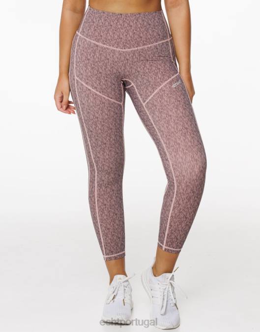 ECHT legging com elevação forçada pêssego roupas mulheres P22N409