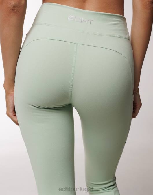 ECHT legging de bolso tempo camafeu verde roupas mulheres P22N190