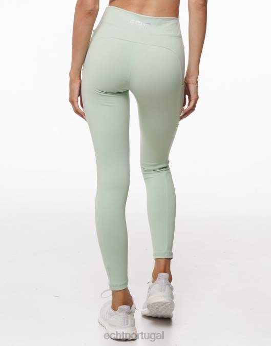 ECHT legging de bolso tempo camafeu verde roupas mulheres P22N190