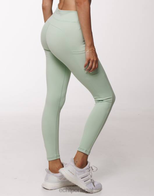 ECHT legging de bolso tempo camafeu verde roupas mulheres P22N190