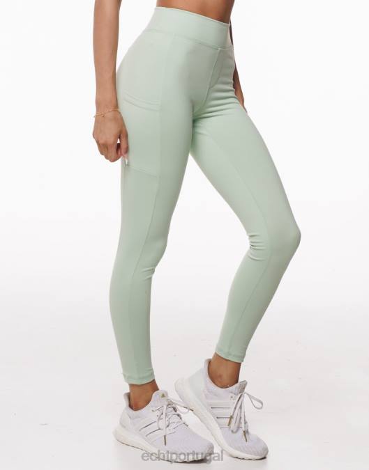 ECHT legging de bolso tempo camafeu verde roupas mulheres P22N190