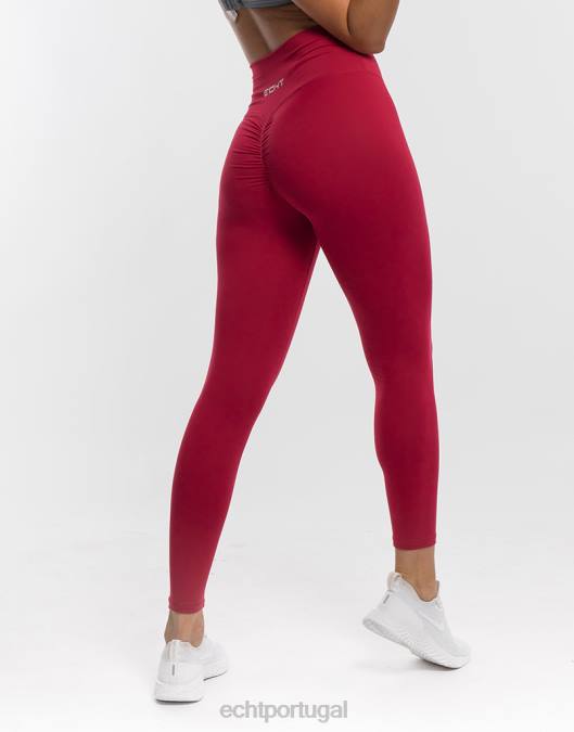 ECHT legging de compressão forçada carmesim roupas mulheres P22N506