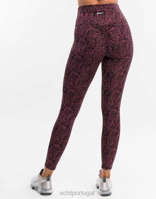 ECHT legging essentia zebra de baga roupas mulheres P22N525