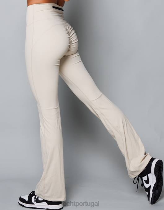 ECHT legging flare aveia roupas mulheres P22N206