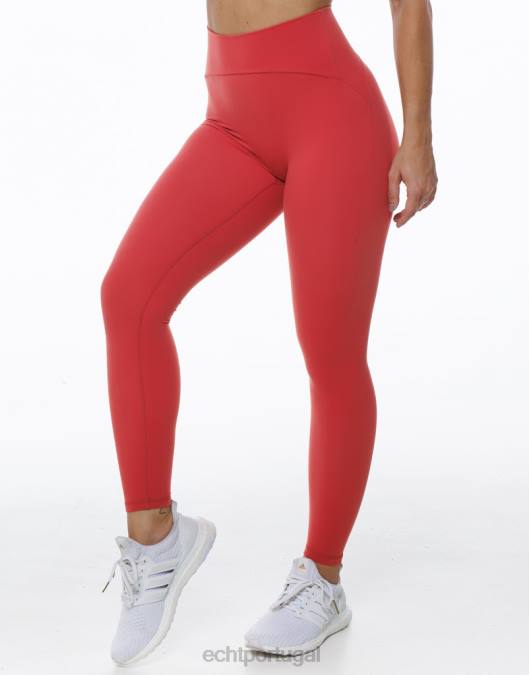 ECHT legging fortaleza vermelho roupas mulheres P22N398