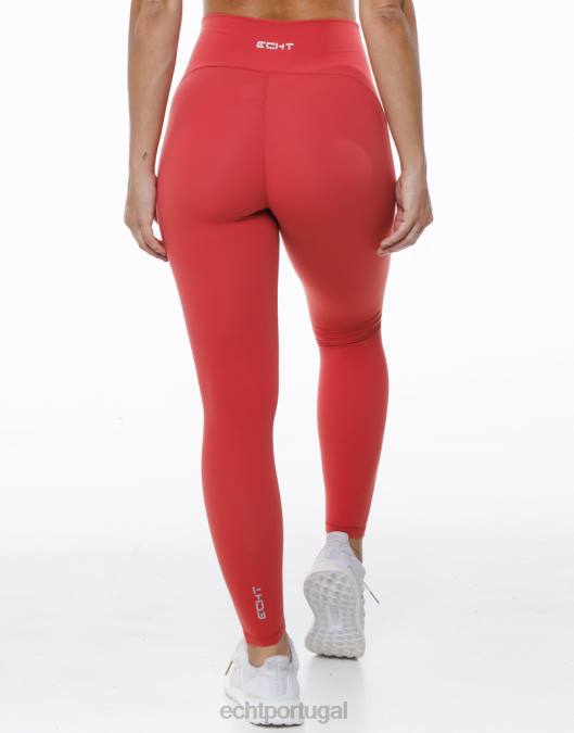 ECHT legging fortaleza vermelho roupas mulheres P22N398