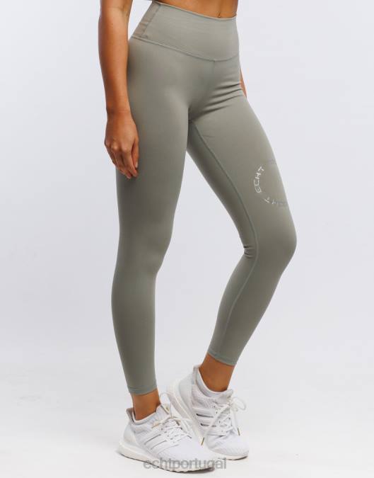 ECHT legging zero cinza claro roupas mulheres P22N377