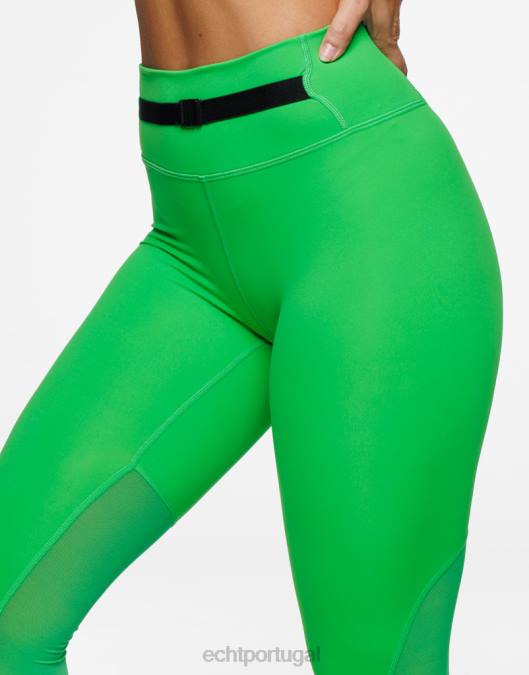 ECHT leggings cruzadas verde roupas mulheres P22N253