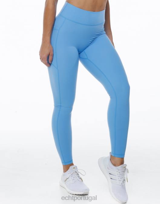 ECHT leggings de bolso ascendente azul Azul roupas mulheres P22N463