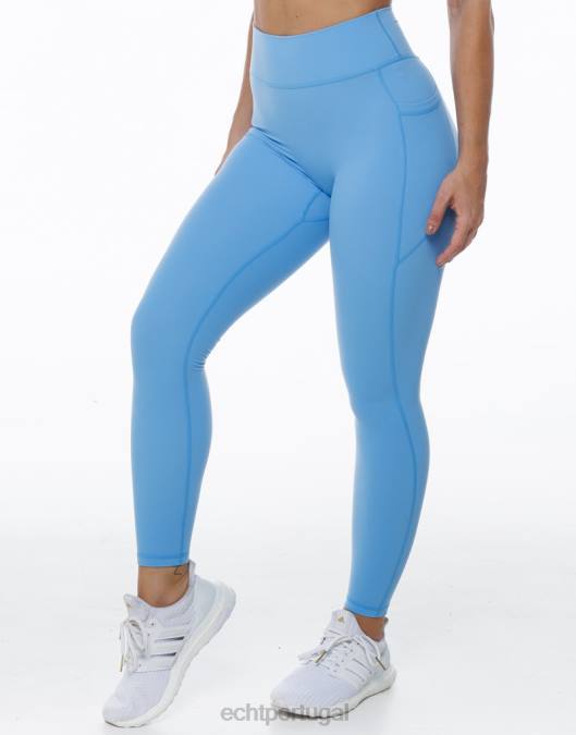 ECHT leggings de bolso ascendente azul Azul roupas mulheres P22N463