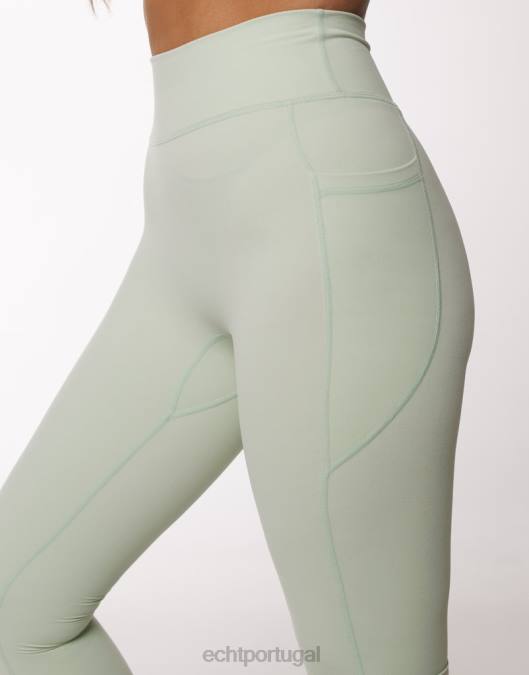 ECHT leggings de bolso ascendente camafeu verde roupas mulheres P22N411