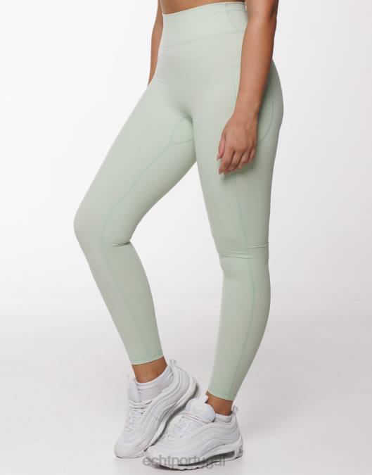 ECHT leggings de bolso ascendente camafeu verde roupas mulheres P22N411