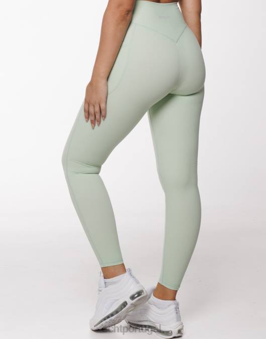 ECHT leggings de bolso ascendente camafeu verde roupas mulheres P22N411