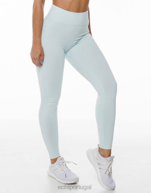 ECHT leggings de bolso ascendente clarabóia cinza roupas mulheres P22N345