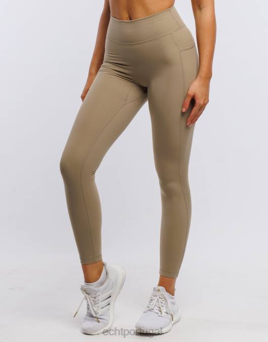 ECHT leggings de bolso ascendente pomba areia roupas mulheres P22N517